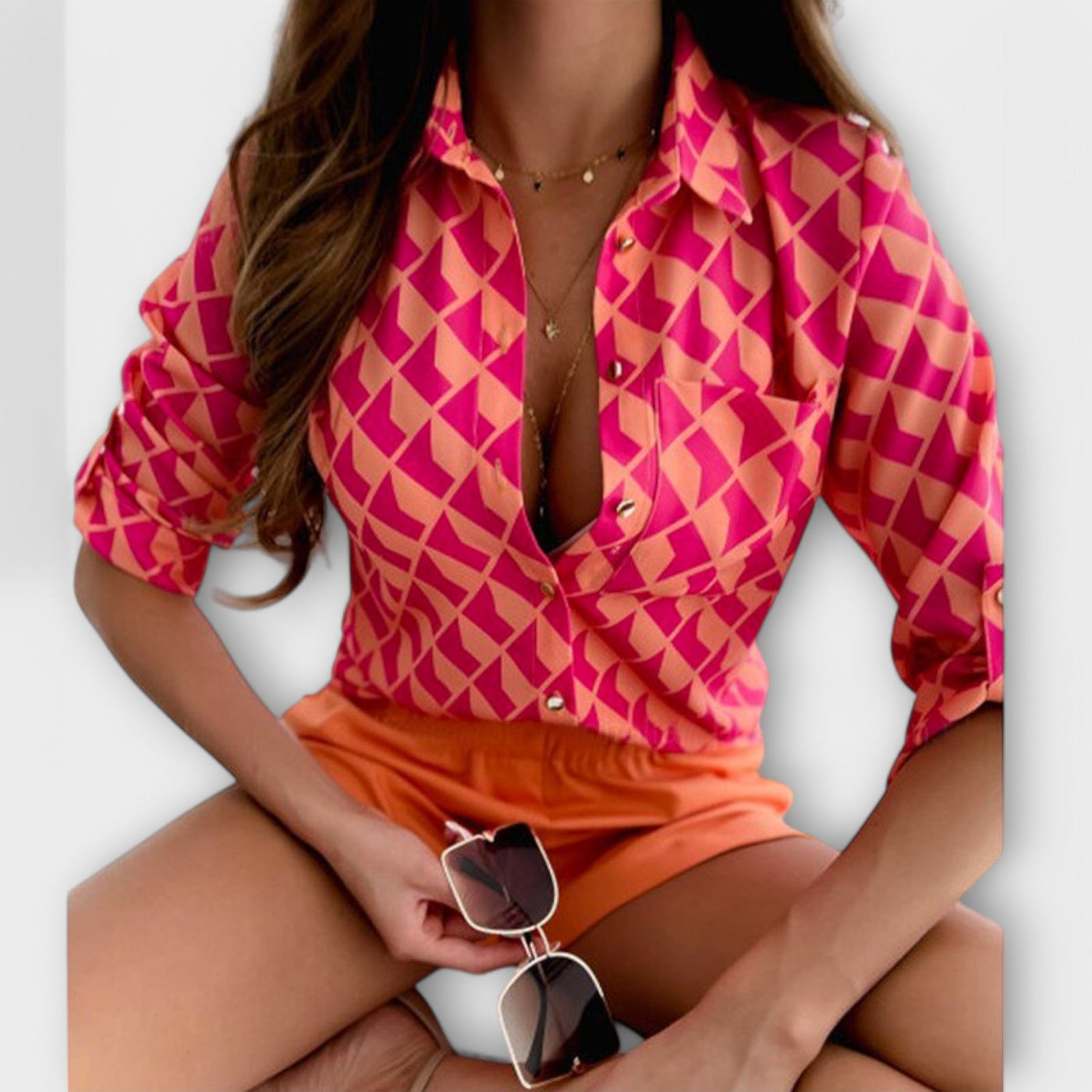 Castorini™ | Blusa con Collo Classico